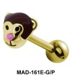 Monkey S316L Tongue Piercing MAD-161E
